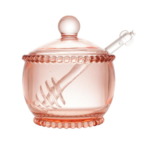 Meleira Pearl de Cristal Rosa 10cm x 8cm x 7cm - Wolff