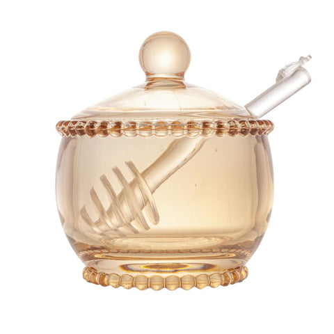 Meleira Pearl de Cristal Âmbar 10cm x 8cm x 7cm - Wolff