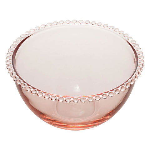 Jogo de 4 Bowls Wolff Pearl de Cristal Rosa 14cm x 8cm