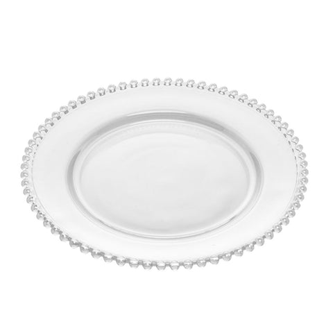 Prato Pearl de Cristal Incolor 28 cm - Wolff