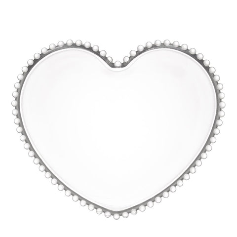 Prato Pearl de Cristal Incolor 25cm x 22cm x 2cm - Wolff