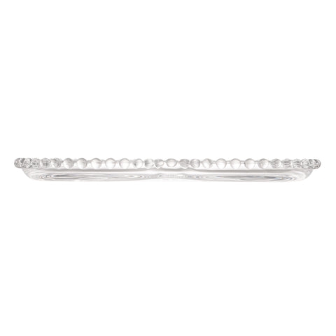 Prato Pearl de Cristal Incolor 25cm x 22cm x 2cm - Wolff