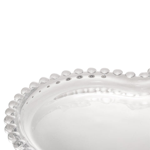 Prato Pearl de Cristal Incolor 25cm x 22cm x 2cm - Wolff