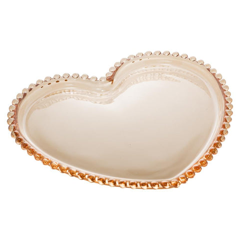 Prato Pearl de Cristal Âmbar 30cm x 25cm x 2cm - Wolff