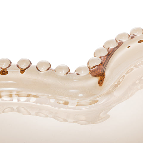 Prato Pearl de Cristal Âmbar 30cm x 25cm x 2cm - Wolff