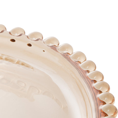 Prato Pearl de Cristal Âmbar 30cm x 25cm x 2cm - Wolff