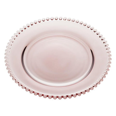 Prato Pearl de Cristal Roxo 27,5cm x 2,5cm - Wolff