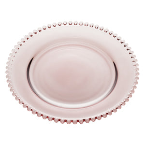 Prato Pearl de Cristal Rosa 28cm - Wolff