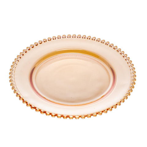 Sousplat Pearl de Cristal Âmbar 32cm - Wolff