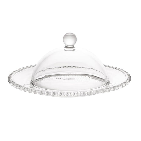 Queijeira Pearl de Cristal Incolor 20 cmx 9cm - Wolff