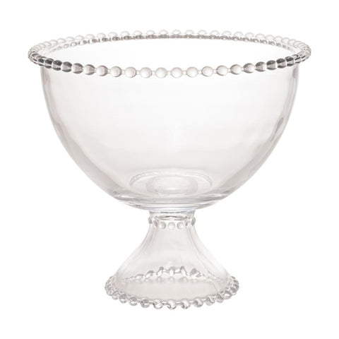 Saladeira Pearl de Cristal Incolor 21cm x 19cm - Wolff