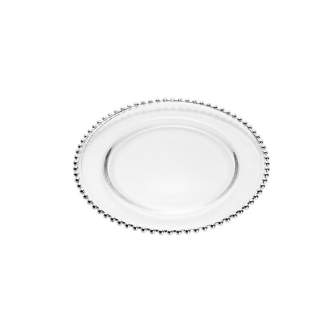 Sousplat Pearl de Cristal Prata 32cm - Wolff