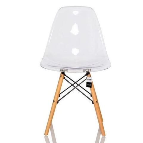 Conjunto 4 Cadeiras Eames Transparente - Mollie