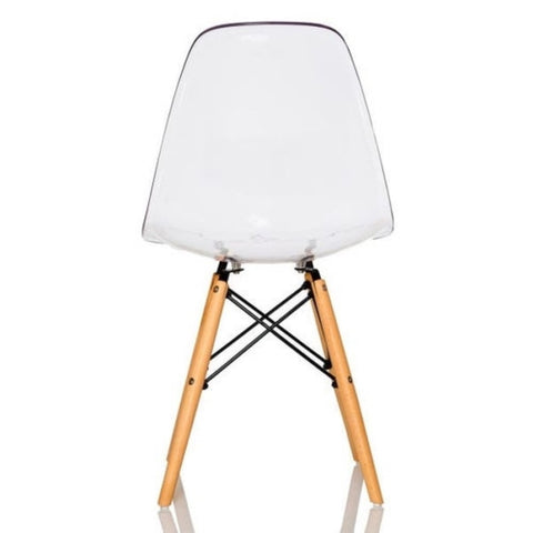 Conjunto 4 Cadeiras Eames Transparente - Mollie