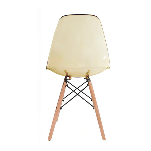 Cadeira Eames Ambar Base Em Madeira - Mollie