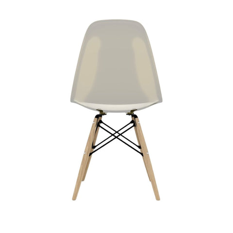 Conjunto Com 2 Cadeiras Eames Ambar Base Em Madeira - Mollie