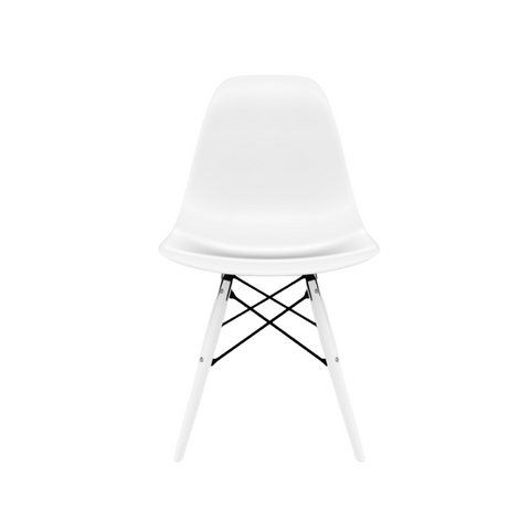 Cadeira Eames Branco Base Em Polipropileno - Mollie