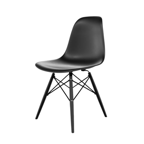 Cadeira Eames Preta Base Em Polipropileno - Mollie