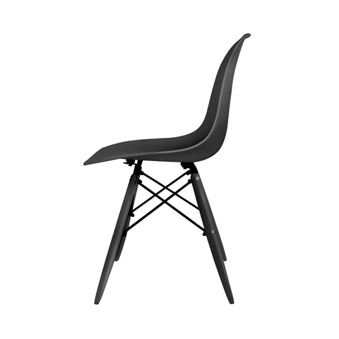 Cadeira Eames Preta Base Em Polipropileno - Mollie