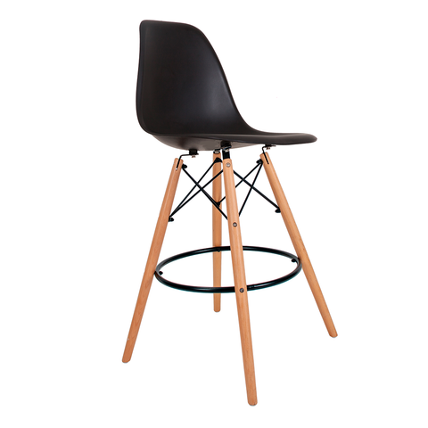 Banqueta Eames PP Preto - Mollie