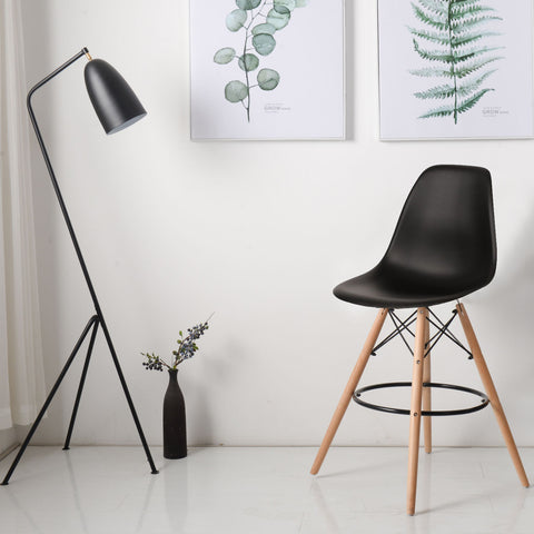 Banqueta Eames PP Preto - Mollie