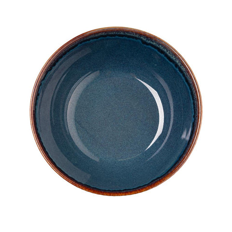 Bowl de Cerâmica Linear Azul 16cm x 7cm - Lyor