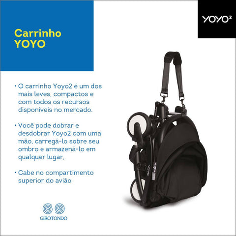 Carrinho de Bebê Compacto Yoyo² Black