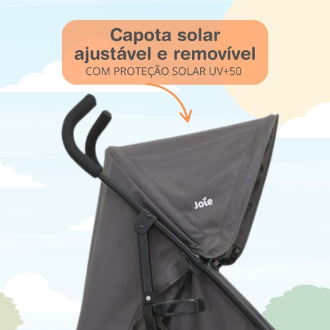 Carrinho de Bebê Passeio Guarda Chuva Nitro Azul Sea - Joie