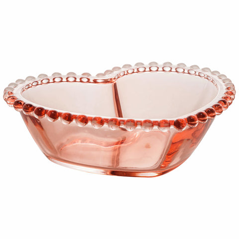 Bowl Pearl de Cristal Rosa 17,5cm x 15cm x 5,5cm - Wolff